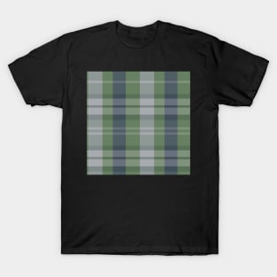 Winter Aesthetic Evander 2 Hand Drawn Textured Plaid Pattern T-Shirt